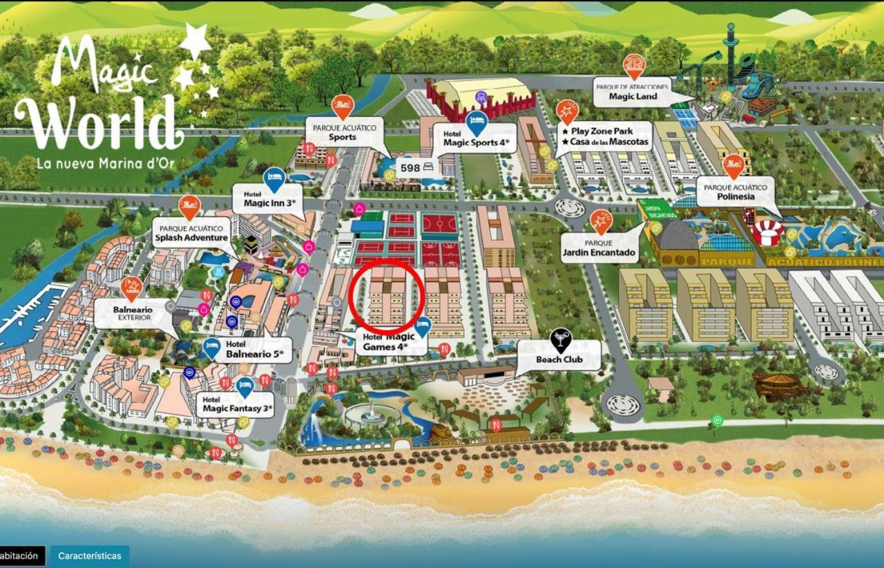 Apartamento Primera Linea - Magic World Marina D'Or Oropesa del Mar Zewnętrze zdjęcie